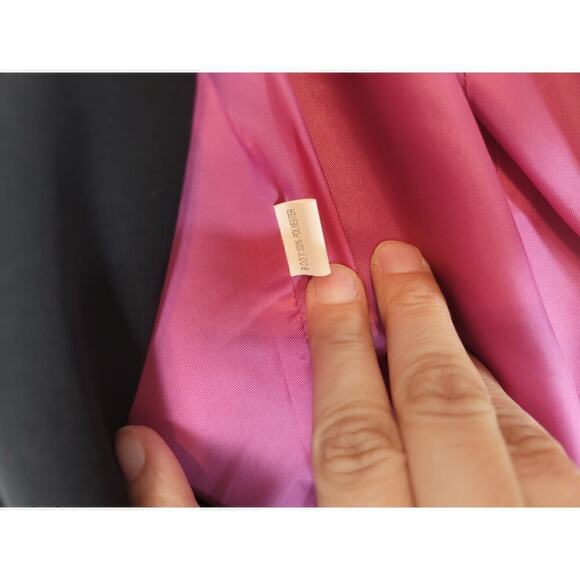 KAY UNGER NEW YORK SLIT HEM DETAIL DRESS IN BLACK, SZ 8 - Picture 9 of 12